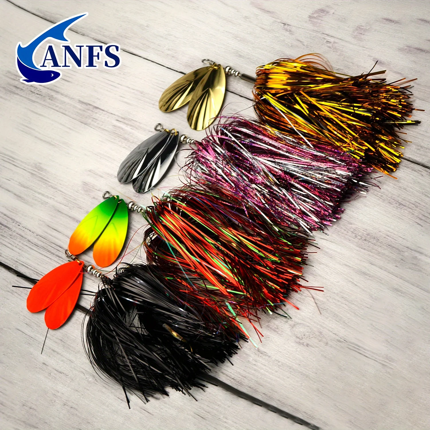 ANFS Mosky Pike Spinner Bucktail – Señuelo metal pesado para lucio - imagen 2