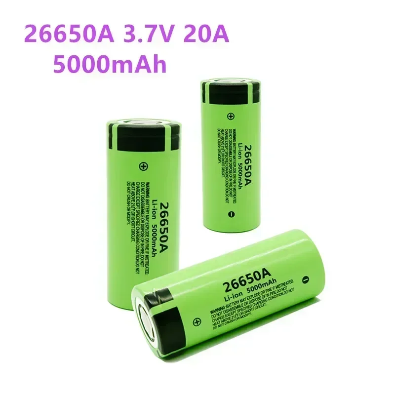 Batería Panasonic 26650A recargable – Litio alta capacidad para pesca - imagen 2