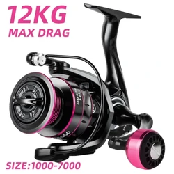 Carrete de pesca profesional ultraligero de Metal/EVA, intercambiable para mano izquierda/derecha, agarre 5,2: 1, alta velocidad de arrastre máxima de 26LB, carrete giratorio de fundición