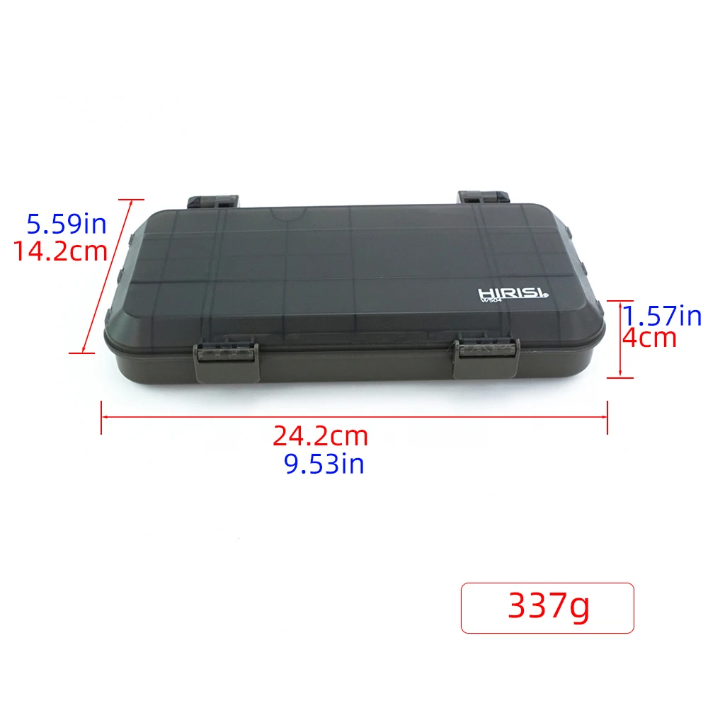 Hirisi-caja de pesca de carpa, accesorios de pesca portátiles, compartimentos multiusos, accesorios de equipo de pesca W504 - imagen 2