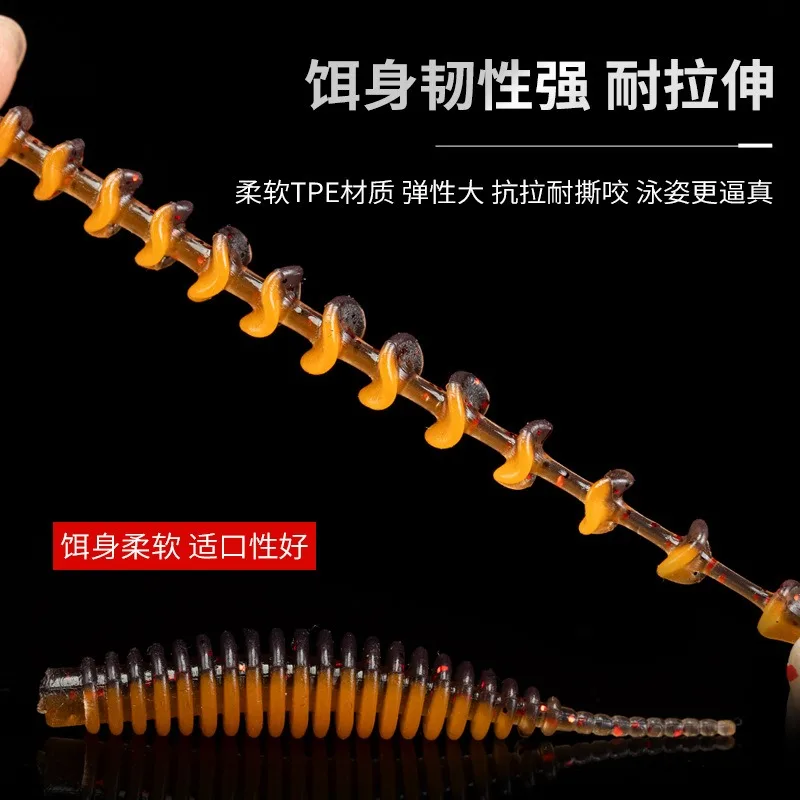 2025 caliente 10 Uds cebo blando 40mm/50mm Señuelos de Pesca Pesca carpa pesca lubina señuelo Isca artificial PVA - imagen 4