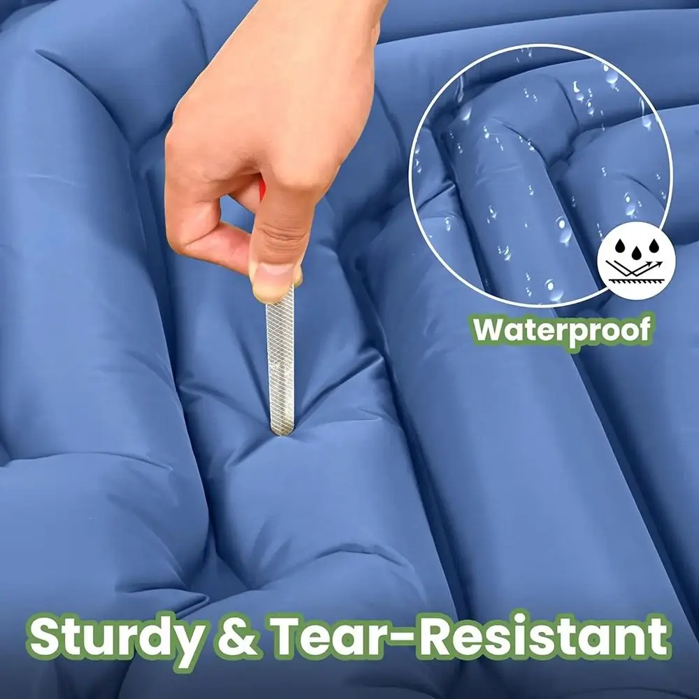 1 Uds nuevo LT-88 colchón de aire para acampar tienda individual ultraligera estera para dormir portátil resistente a la humedad almohada con correa para el pie - imagen 4