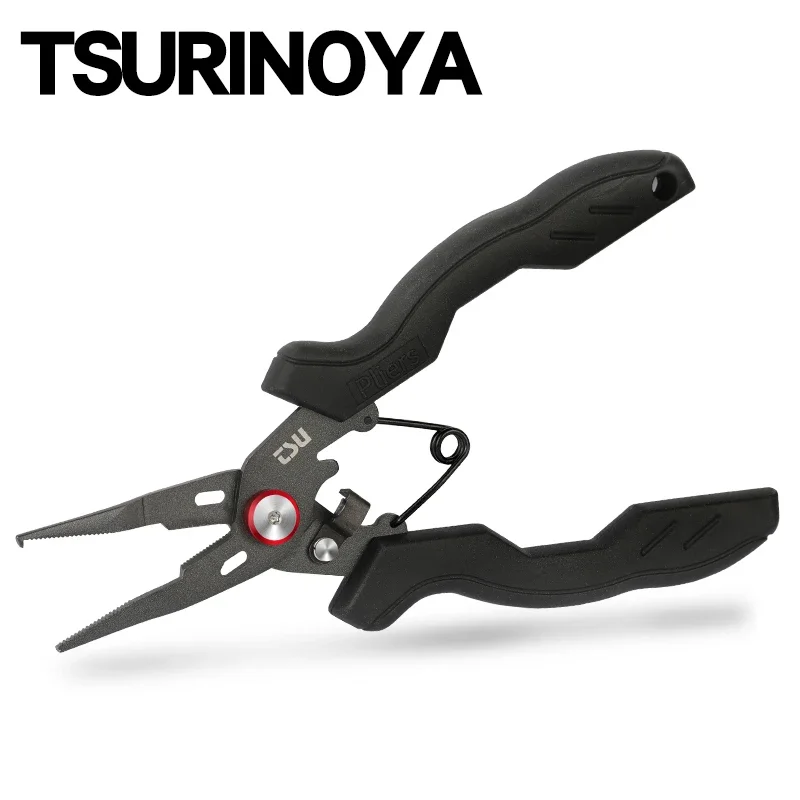 TSURINOYA-Alicates de pesca de 80g, cortadores de anillo dividido, línea RS-165, cortador multifunción de acero inoxidable, removedor de anzuelos, tijeras de pesca - imagen 2