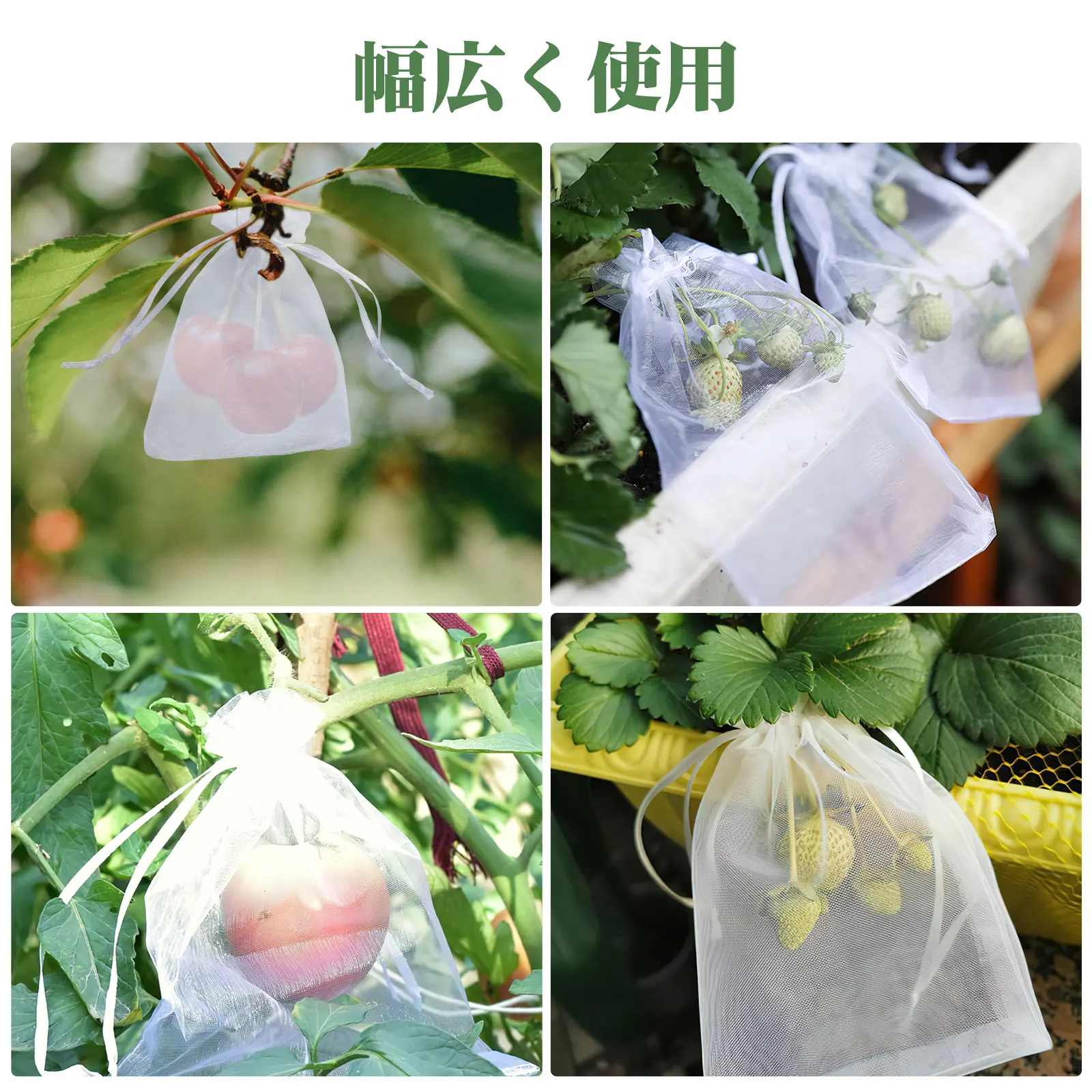 Goture-bolsa de cultivo al aire libre, bolsa de protección de uvas, productos de malla para el Control de plagas de frutas, bolsa de plántulas de fresa de gasa transpirable - imagen 4