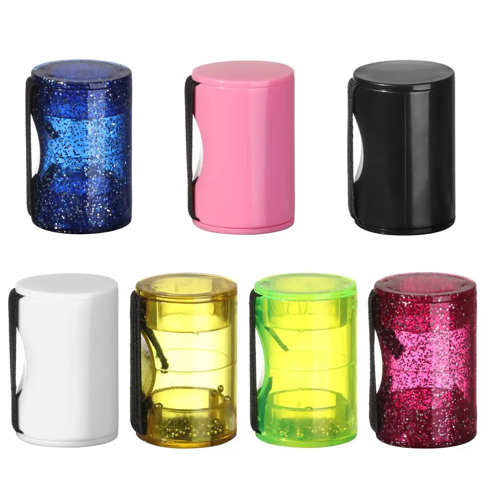 Agitador de arena con ritmo de dedos ajustable, anillo de dedo musical de plástico suave de 2,5 cm de diámetro, accesorios de instrumentos para ukelele y guitarra, 2021 - imagen 2