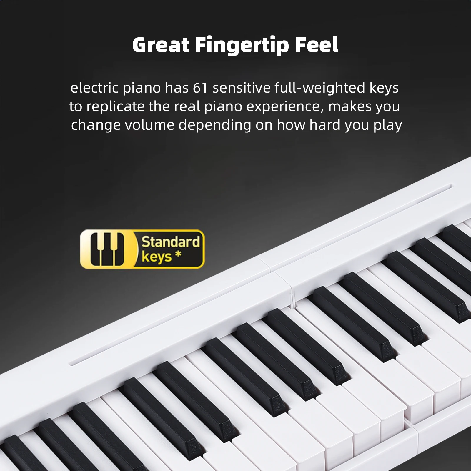 Piano Electrónico plegable de 61 teclas, órgano electrónico multifuncional, conectividad BT, instrumento Musical portátil o accesorios