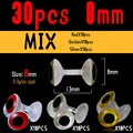 30pcs 8mm mix