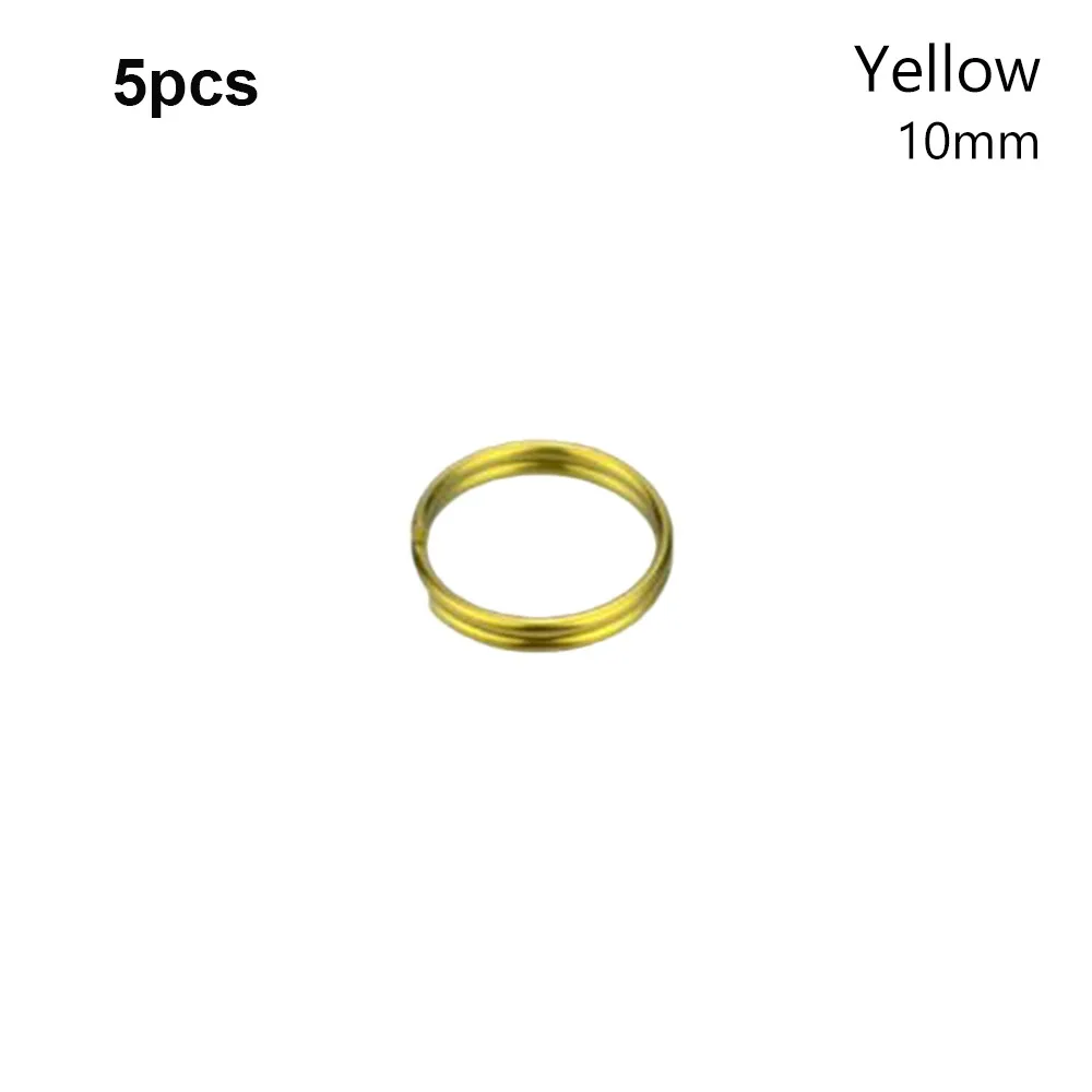 5 uds nuevo 10/12mm aleación de titanio EDC llavero 5 colores llavero portátil círculo Clip llavero Camping viaje herramienta colgante