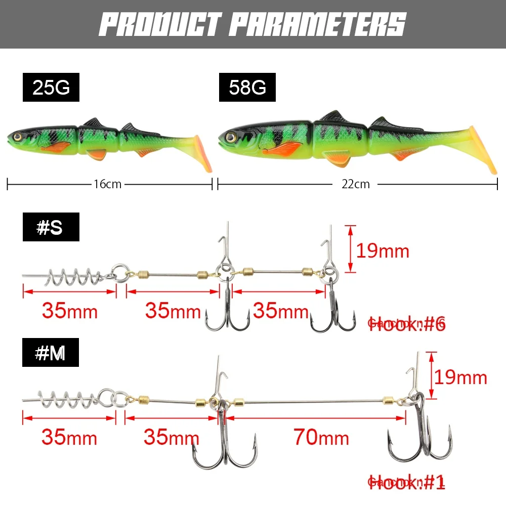 Spinpoler Swimbait 3D – Señuelo blando para depredadores - imagen 2