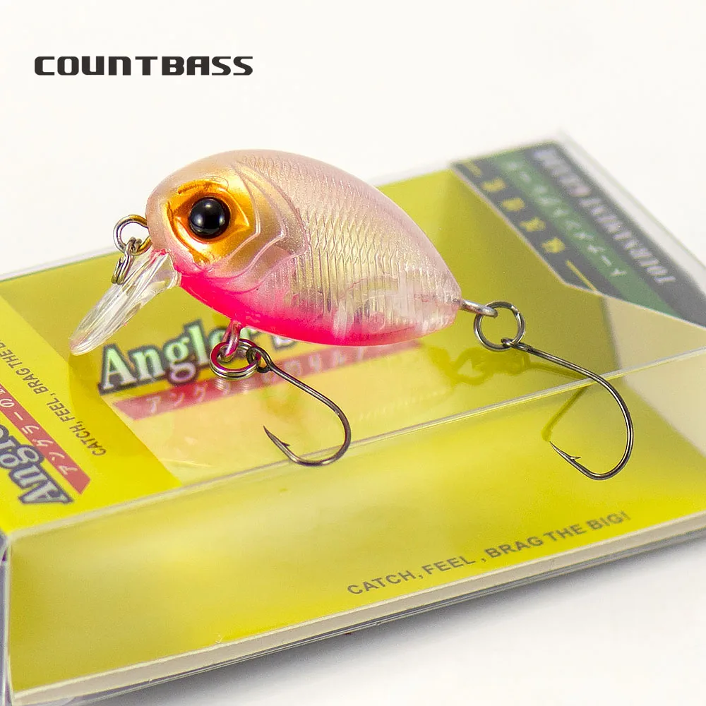 Cebo flotante con manivela COUNTBASS, 32mm, 3,6g (1,26 ''0,13 oz), buceo, 0,2-0,5 M, pesca de plástico, Wobbler, perca, Leurre, señuelo de pescador - imagen 2