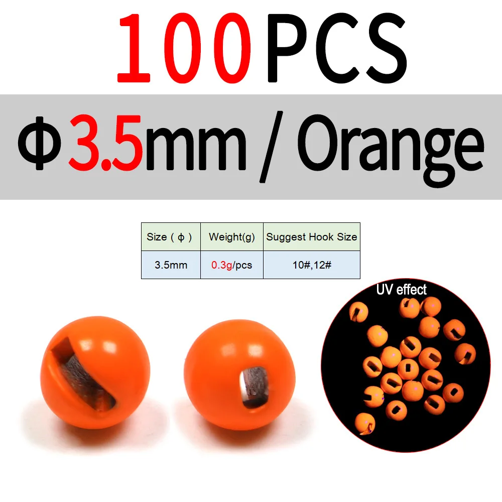 3.5mm 100pc Orange