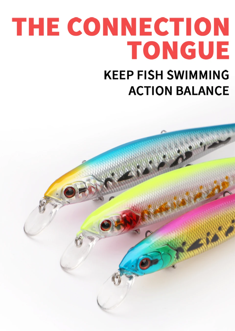 Mantenga su acción de pesca equilibrada con señuelos vibrantes llenos de acción