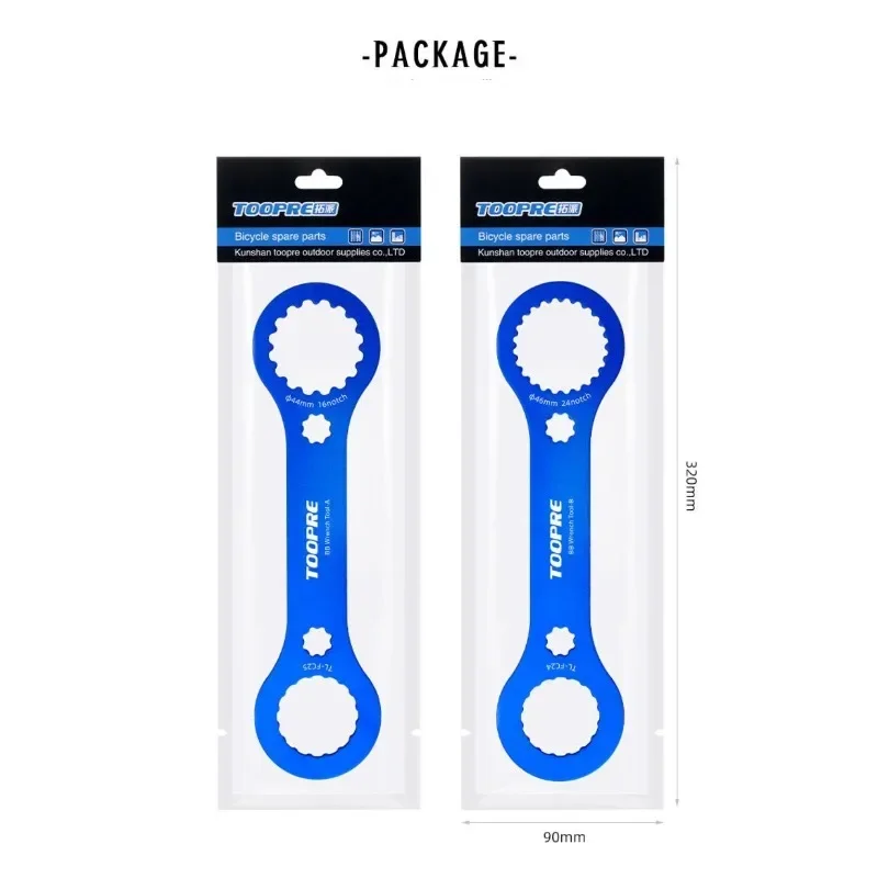 Dos ejes de aleación de aluminio finos opcionales, llave BB DUB, herramientas de desmontaje y instalación de placa dentada integrada multifuncional