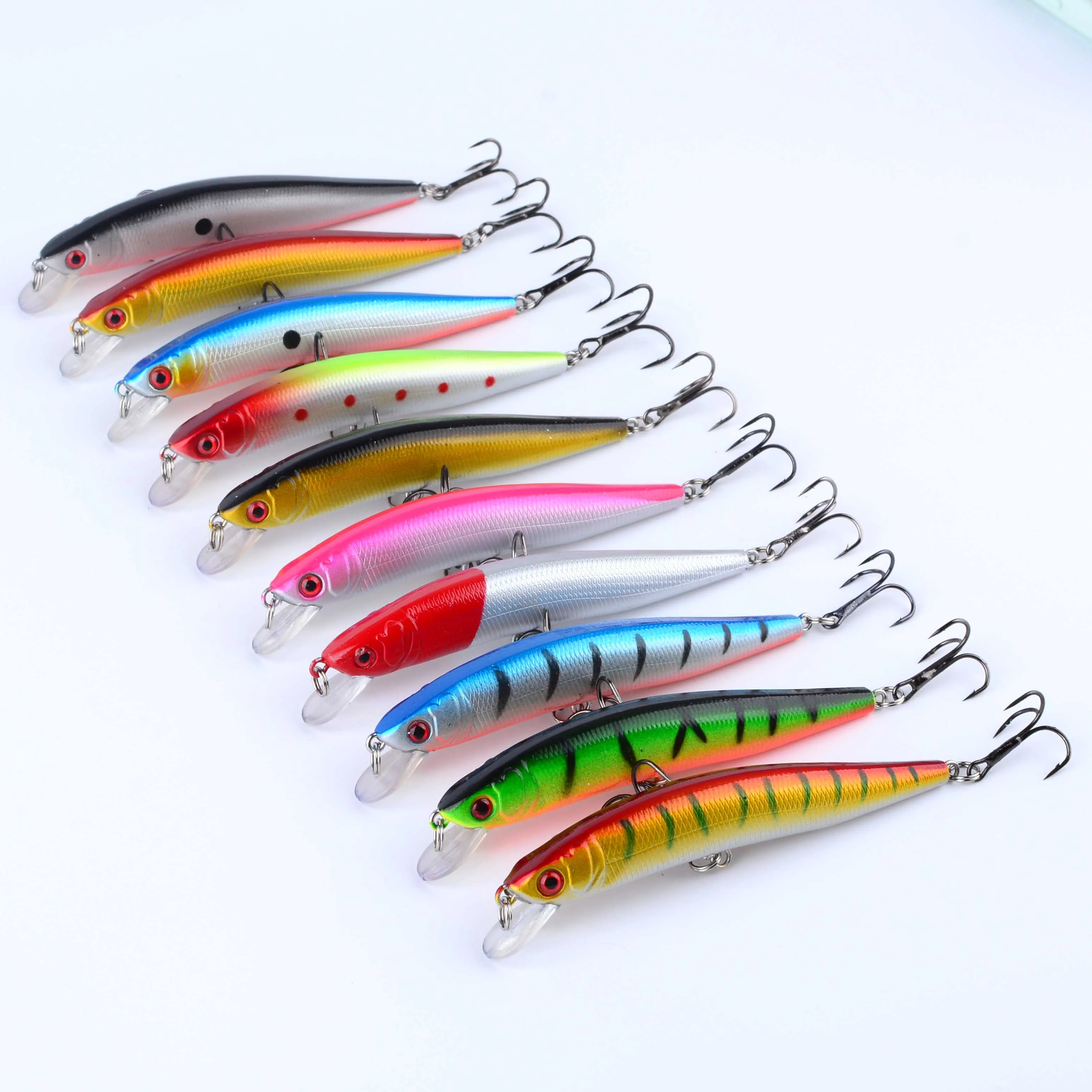 Wobbler Minnow con ojos 3D, para lucio y perca artificial - imagen 5