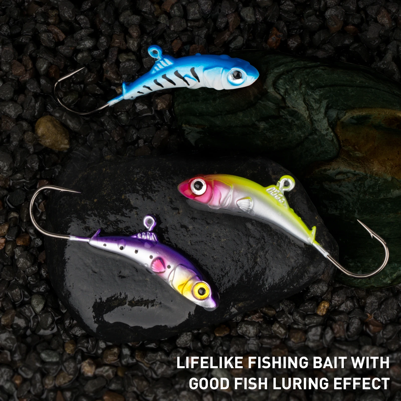 THKFISH-Juego de anzuelos para Señuelos de Pesca en hielo, 8 Uds., 5g, 7g, 10g, 14g, cabezales de plantillas para pesca en hielo, Kit de anzuelos de púas, anzuelos de pesca de invierno, cebos duros - imagen 4