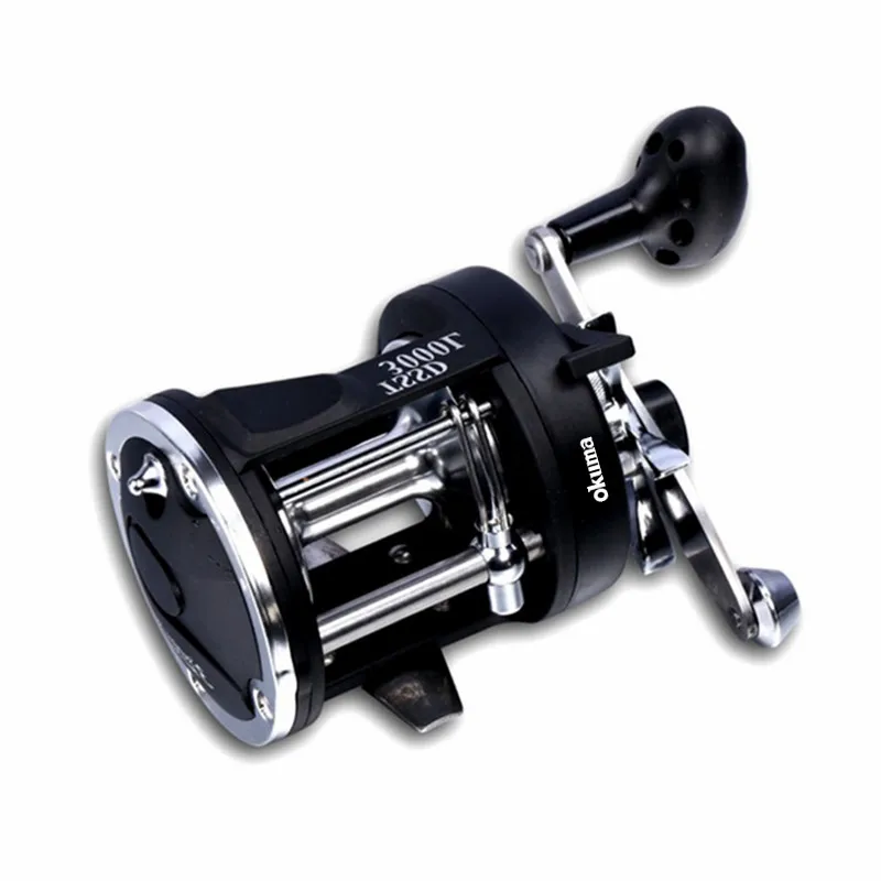 OKUMA 2025 nueva rueda de pesca en el mar, rueda de tambor 2 + 1BB, rueda de pesca para barco, se puede cambiar a una varilla de rastrillo grande, ancla para peces, totalmente de metal - imagen 3