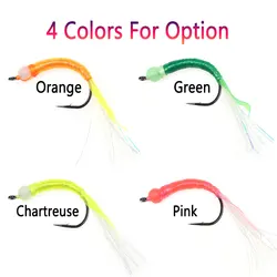 Bimoo Vinilo Luminescente Hundimiento Rápido Big Worm Leech Streamer