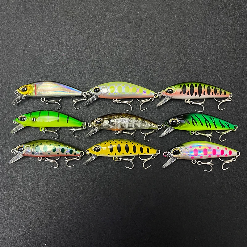 Señuelos de Pesca de pececillos que se hunden, 1 piezas, 55mm, 6g, Isca, Wobbler, cebo duro Artificial, Lucio, Jerkbait, Swimbait, accesorios de aparejos - imagen 4