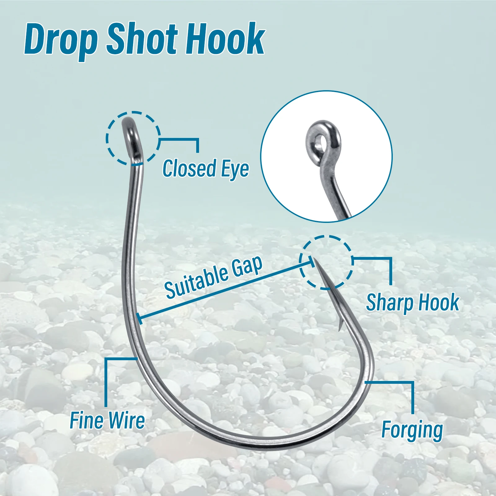 Kit de anzuelo y peso de tiro caído, 55/100 Uds., para aparejo de tiro caído, surtido de pesas para pesca de lubina, anzuelos extravagantes incluidos, plomos cilíndricos - imagen 5