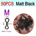 M Matt Black 50pcs