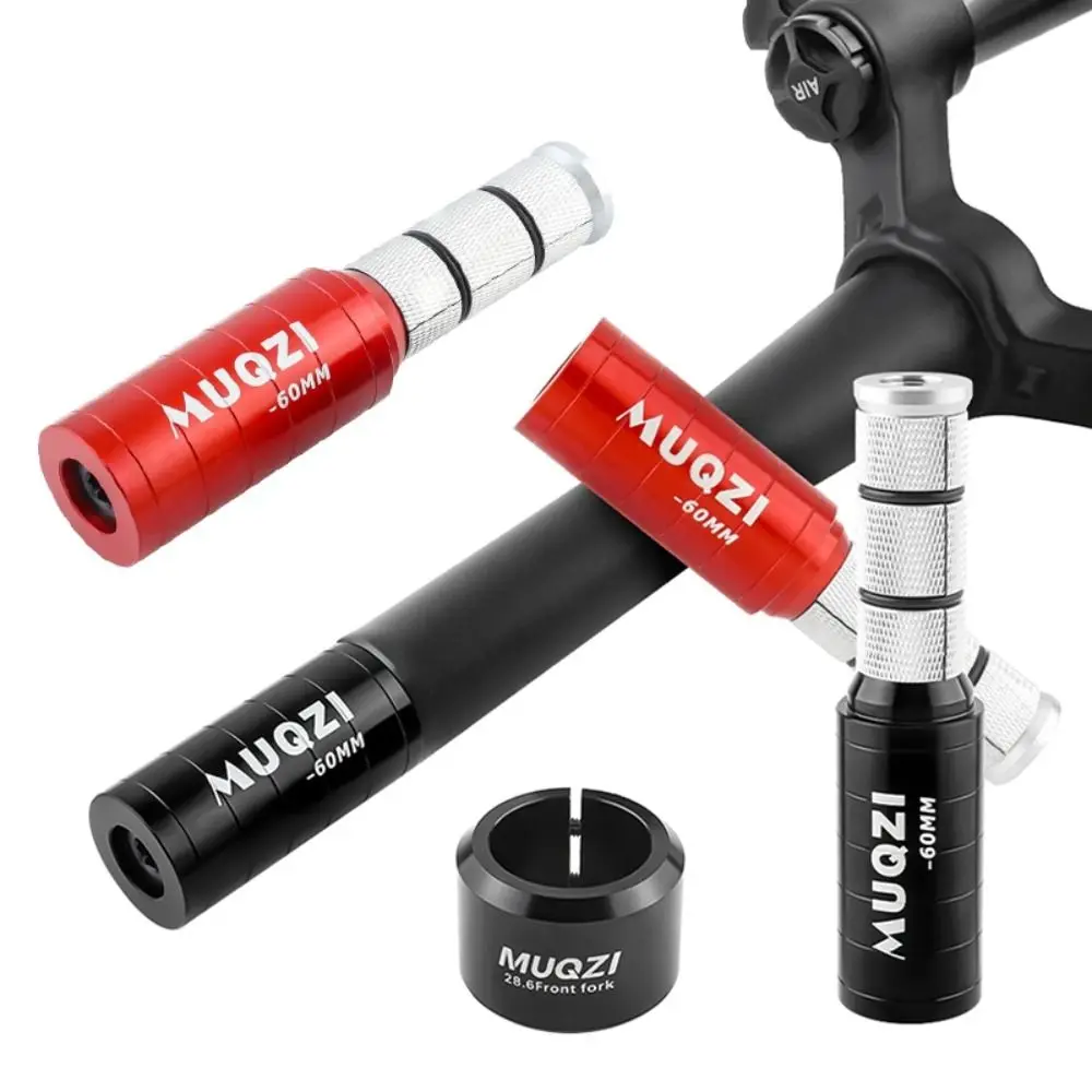 Extensor de vástago de horquilla 28,6, aleación de aluminio con retenedor, extensión de vástago de manillar, adaptador elevador de manillar ligero de tipo Invisible - imagen 5