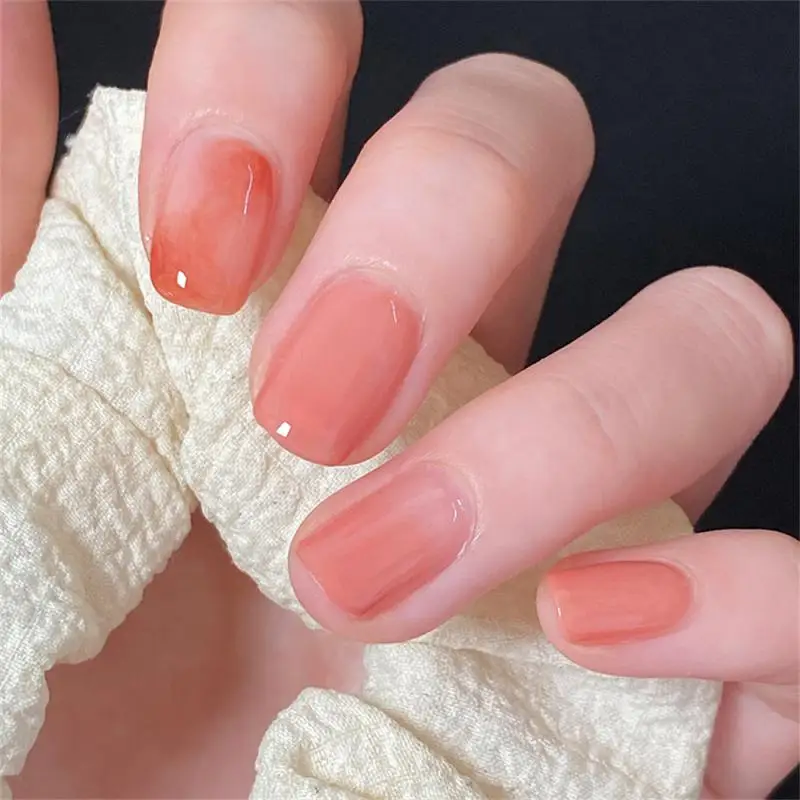 Uñas postizas de 24 piezas, parche de uñas con Rosa, mariposa Artificial, cobertura completa, producto terminado, presione en las puntas de las uñas - imagen 4