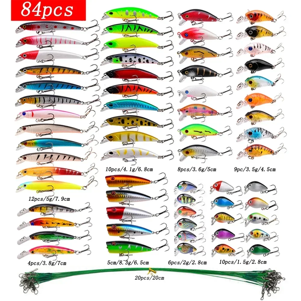Juego de Señuelos de Pesca, cebo duro de pesca, Mini pececillo, columpio flotante, Crankbait, Wobblers locos, señuelos biónicos artificiales