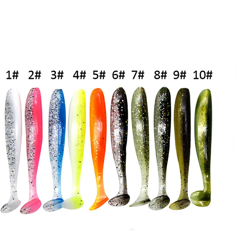 Cebo de silicona suave de 30 piezas, Shad Wobbler señuelo de pesca, gusano de mar, Swimbait Streamer, accesorios de pesca - imagen 4