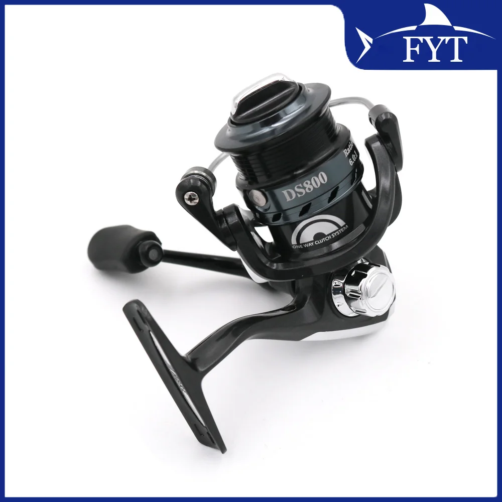 DS800-carrete de pesca giratorio de Metal, potencia máxima de arrastre de 5KG, pesca en agua salada 6,0: 1, pesca de lubina de alta velocidad - imagen 2
