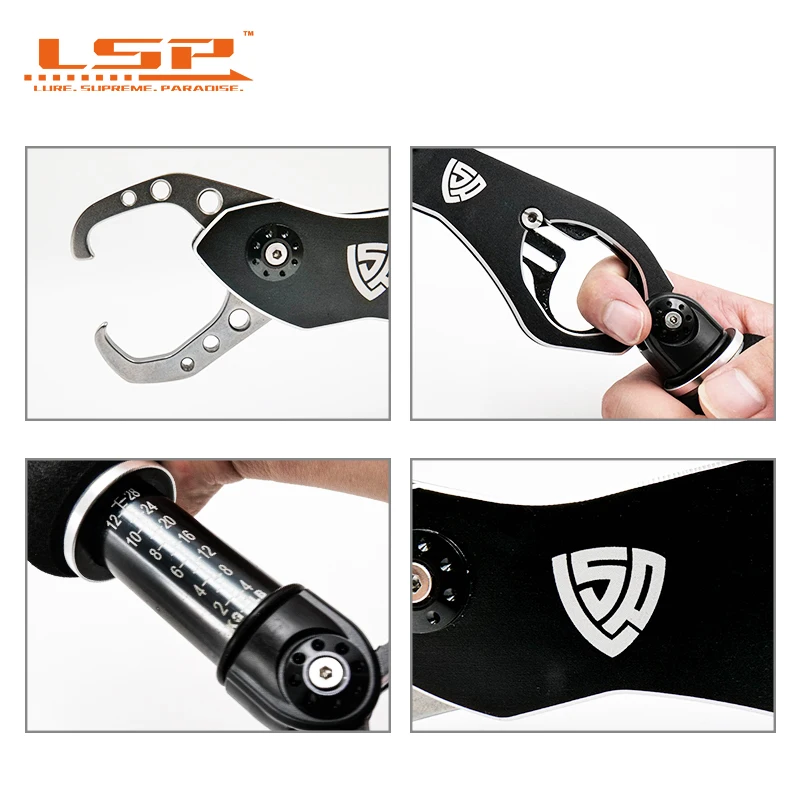 Pinza de pescado LSP con escala, cordón telescópico de aleación de aluminio, mango ergonómico, regalos de pesca para hombres, aparejos de pesca - imagen 4