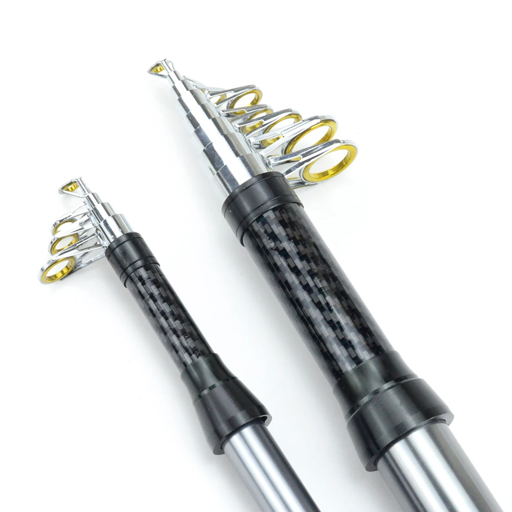 SIECHI cañas de pescar de mar cortas caña de pescar telescópica de fibra 1,8-3,0 M aparejos de pesca telescópicos giratorios caña giratoria - imagen 3