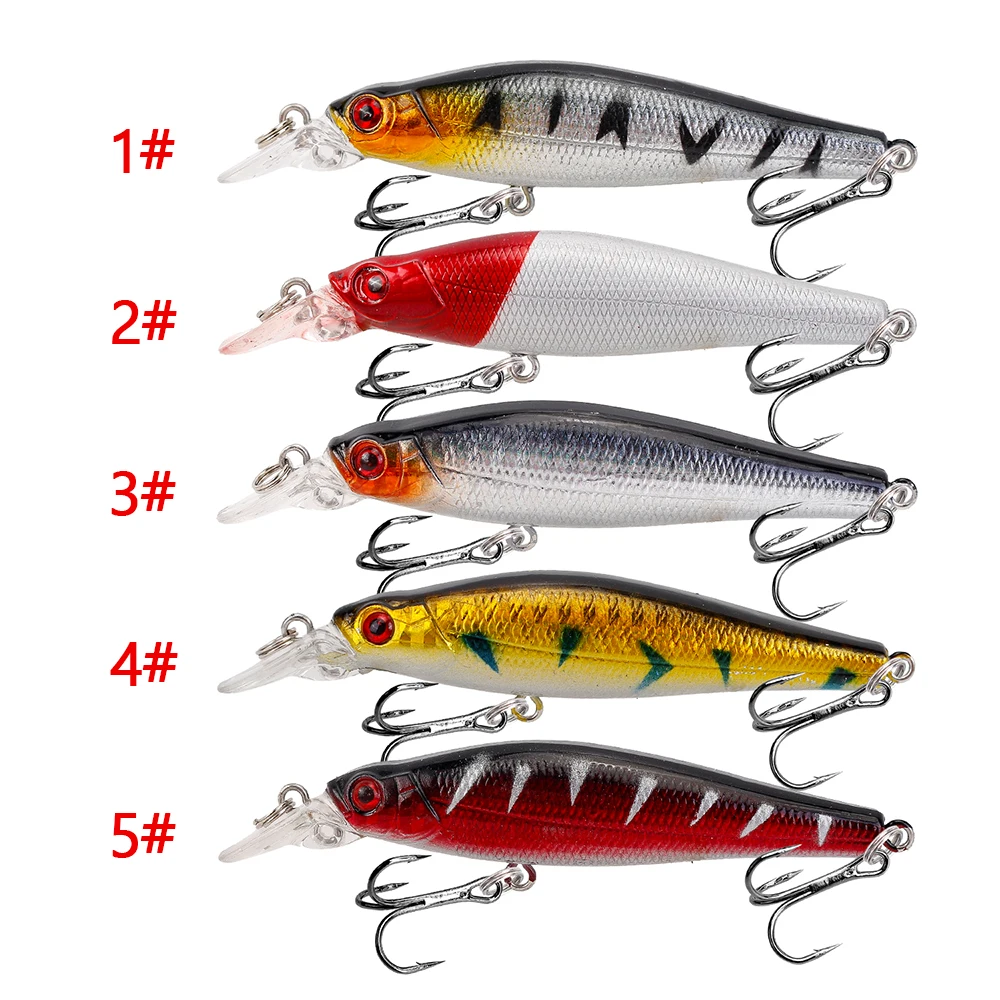 1 Uds. Señuelos de Pesca de pececillo que se hunden, 8,5 cm, 8,2g, cebo Artificial duro, Crankbait, Lucio, Wobblers, Jerkbait, Pesca, aparejos de Pesca de carpa - imagen 2