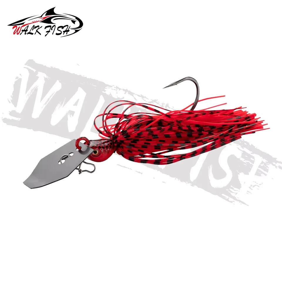 WALK FISH-señuelo de pesca giratorio, plantilla de bailarina, Buzzbait, hombre barbudo, anzuelo de pesca de Metal, cebo Artificial, pesca de mar, lubina, 14g/18g - imagen 2