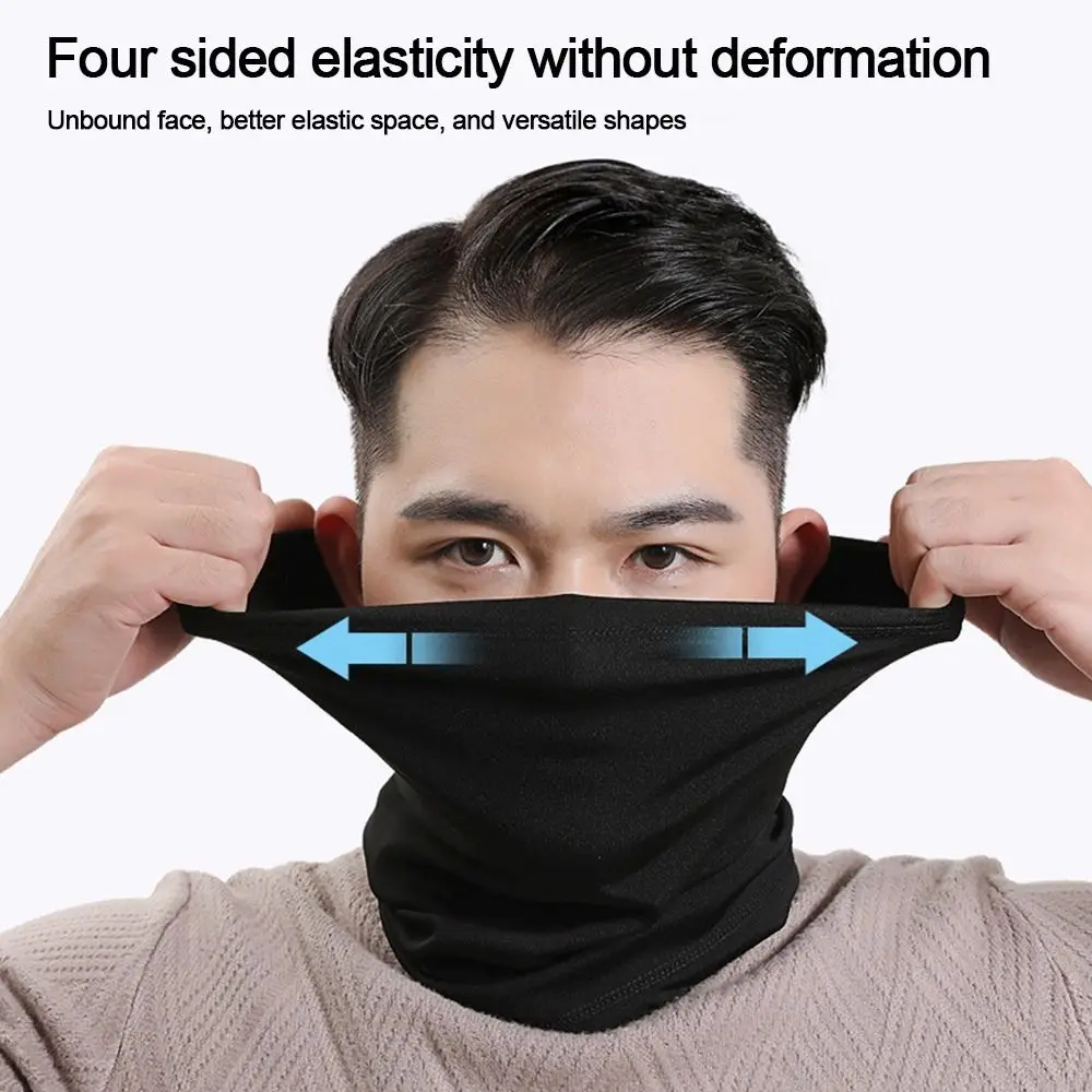 Bandana deportiva de terciopelo, protección cálida para el cuello, bufanda gruesa de felpa para el cuello, bufanda facial para correr - imagen 5