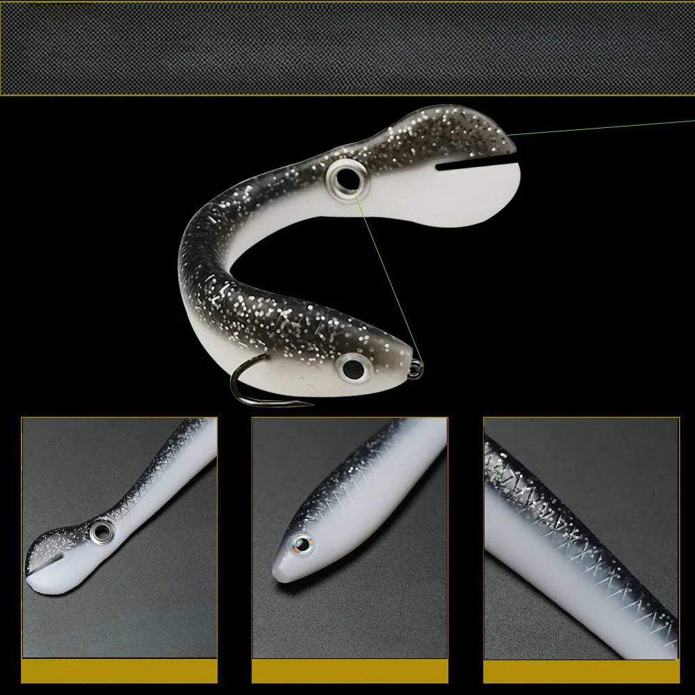 5 unids/caja cebo suelto de silicona suave 6g señuelo simulado y anzuelo de plomo, equipo de pesca al aire libre, cebo oscilante - imagen 5