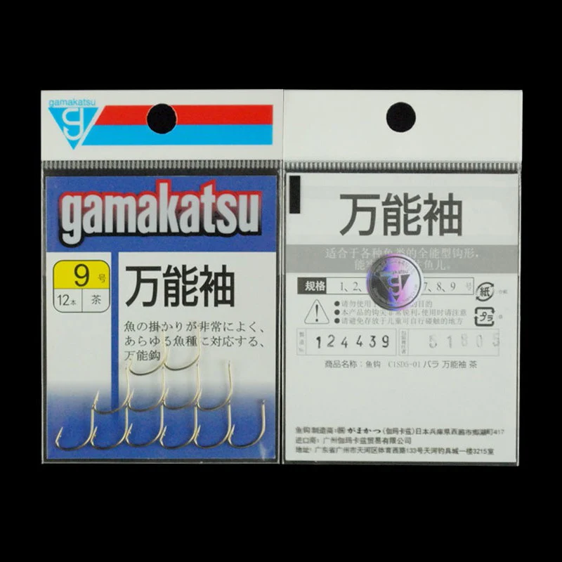 Gamakatsu-anzuelo de púas Universal, tira fina de acero al carbono, ligero, C1SD5, Size1-9 # - imagen 4