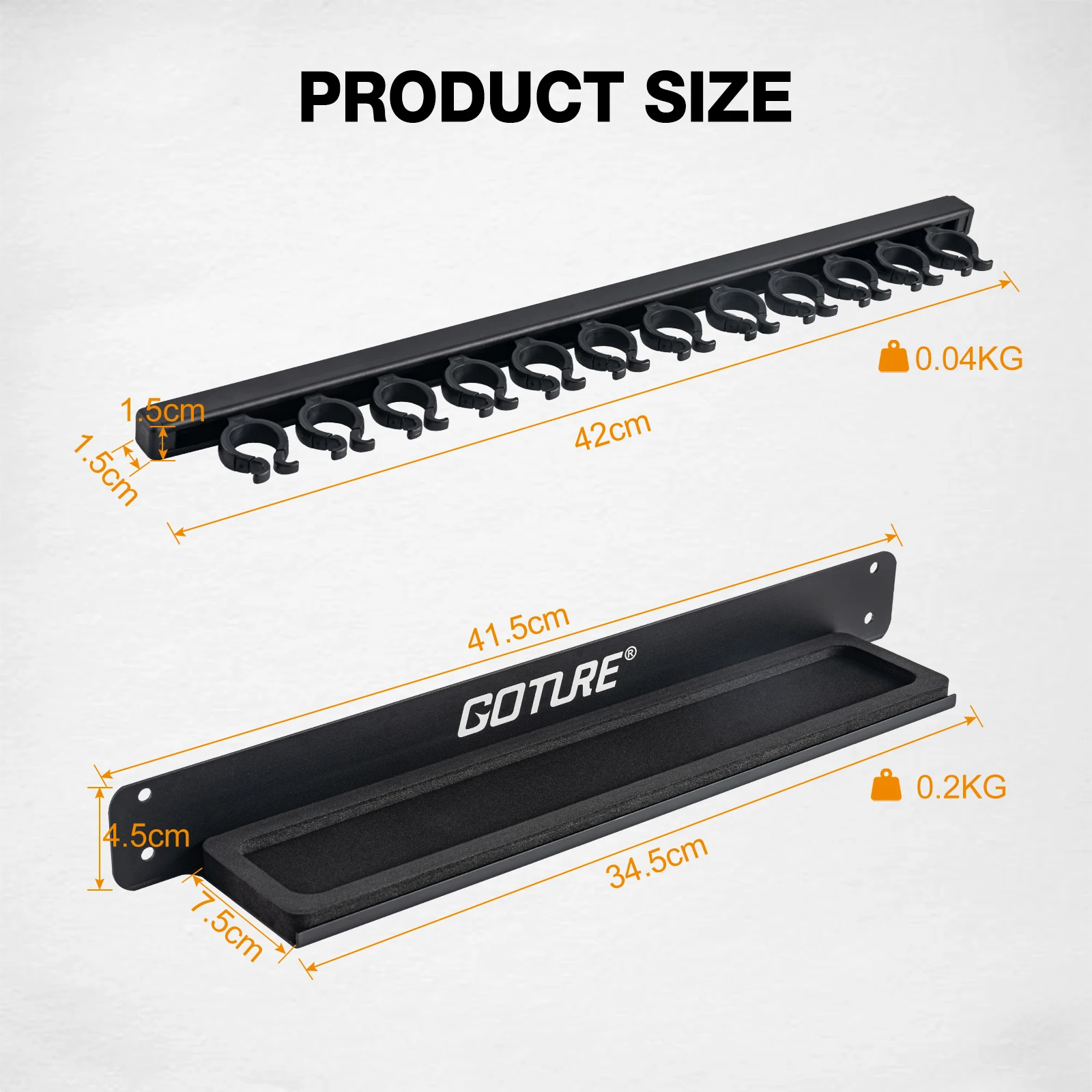 Goture-estante de exhibición para caña de pescar, soporte Vertical/Horizontal con capacidad de 12 varillas, soporte de pared para colección de caña de pescar - imagen 5