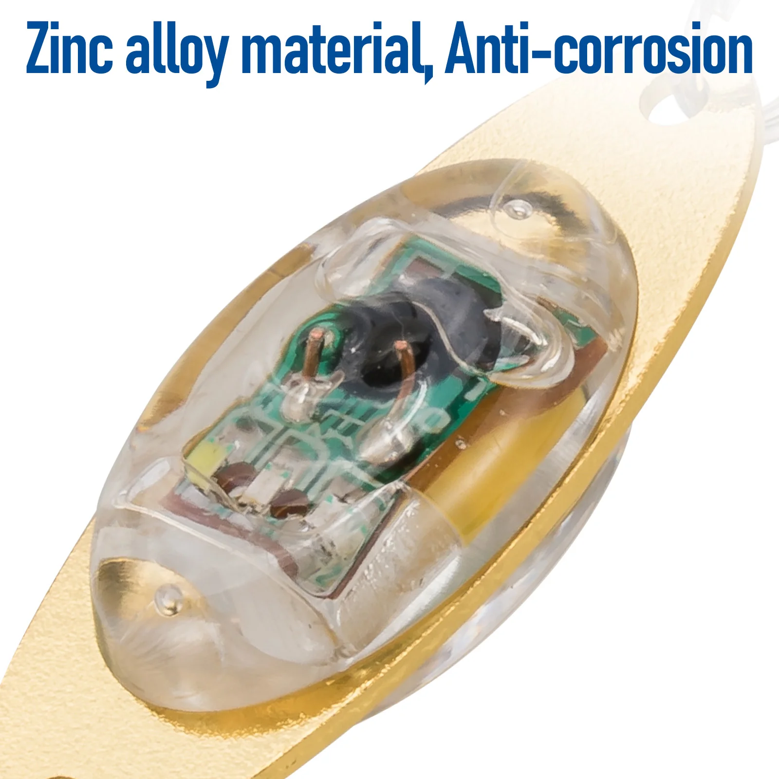 Señuelo LED con forma de ojo para pesca en hielo, lámpara nocturna de gota profunda para atraer peces, cuchara subacuática de invierno para halibut de agua salada, 5 uds. - imagen 5