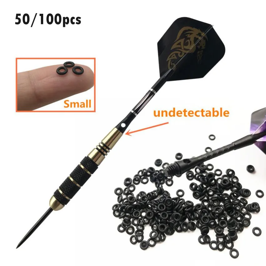 50/100 unids/set caza goma O anillo dardos puntas de flecha punta ancha reemplazar junta agarre arandela ojales vástagos/accesorios para vuelos