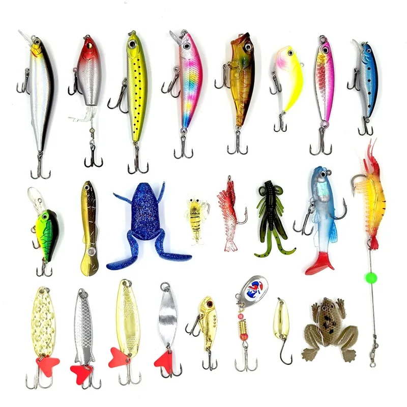 ALASICKA 1 Set 24 Stück Lua Lure Surprise Blind Box Set Weihnachtskalender Countdown Neujahr Angeln Geschenkbox Urlaubsgeschenke - imagen 5