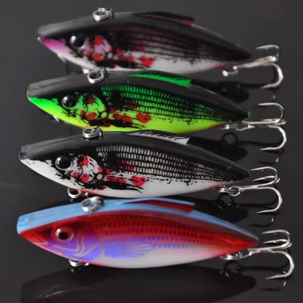 Señuelo duro Artificial para pesca en el mar, trampa con sonajero, Crankbait, 6,5 cm/7,5 cm, Vintage, para trucha, perca - imagen 3