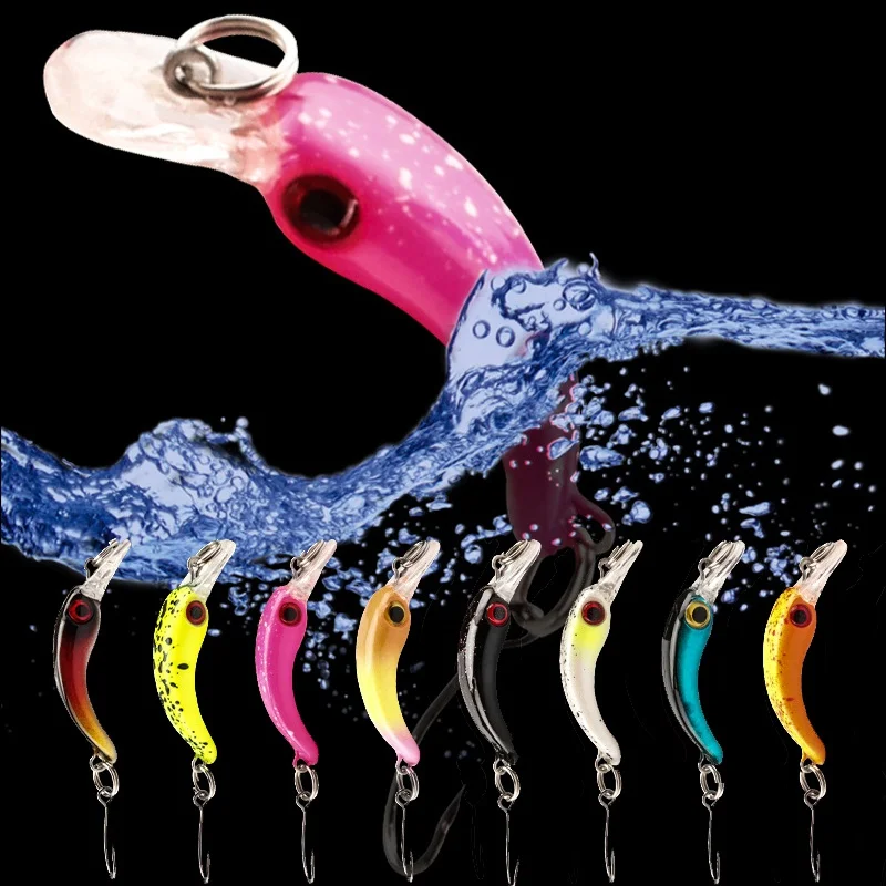 6 unid/lote Mini juego de señuelos de pesca cebo Artificial pececillo flotante aparejos de pesca frescos - imagen 2