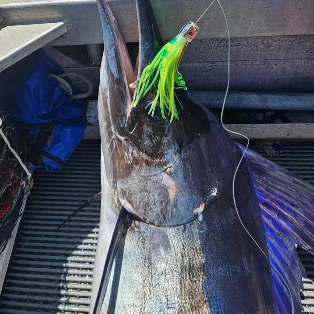 Señuelos de pesca Marlin, 32,5 cm, 272g, faldas de pulpo de gran juego, cebo Wahoo de atún para pesca de agua salada de aguas profundas Mahi Billfish - imagen 5