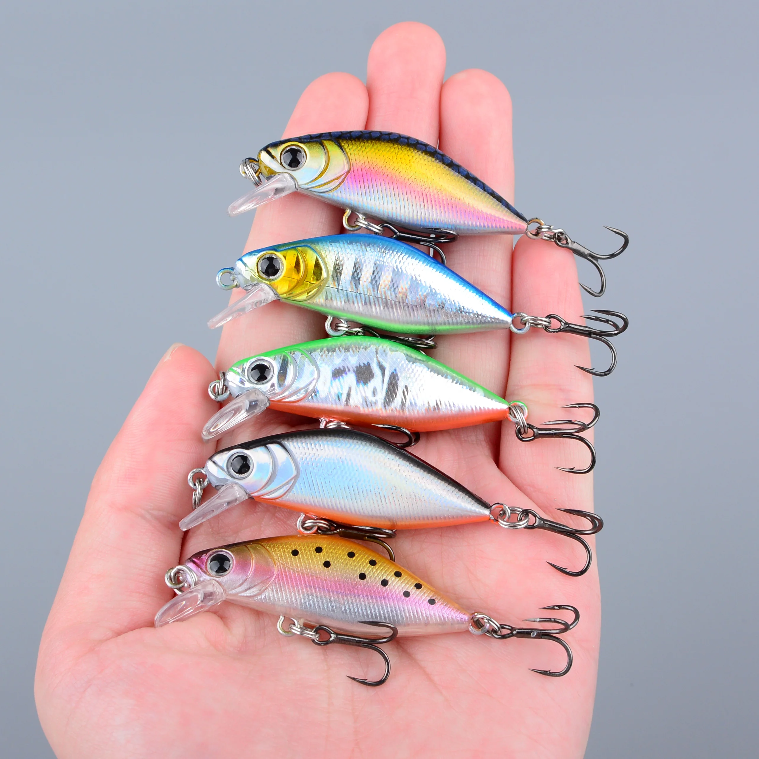 Mini Minnow señuelo artificial – Wobbler para trucha lubina y perca - imagen 4