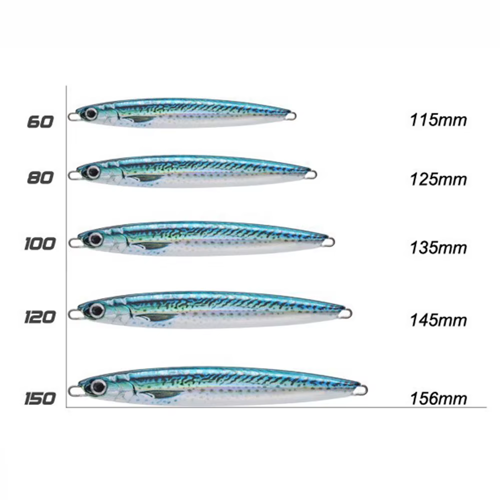 Descubra el tamaño de señuelo perfecto para su aventura de pesca con nuestro rango de señuelos de 60-156 mm