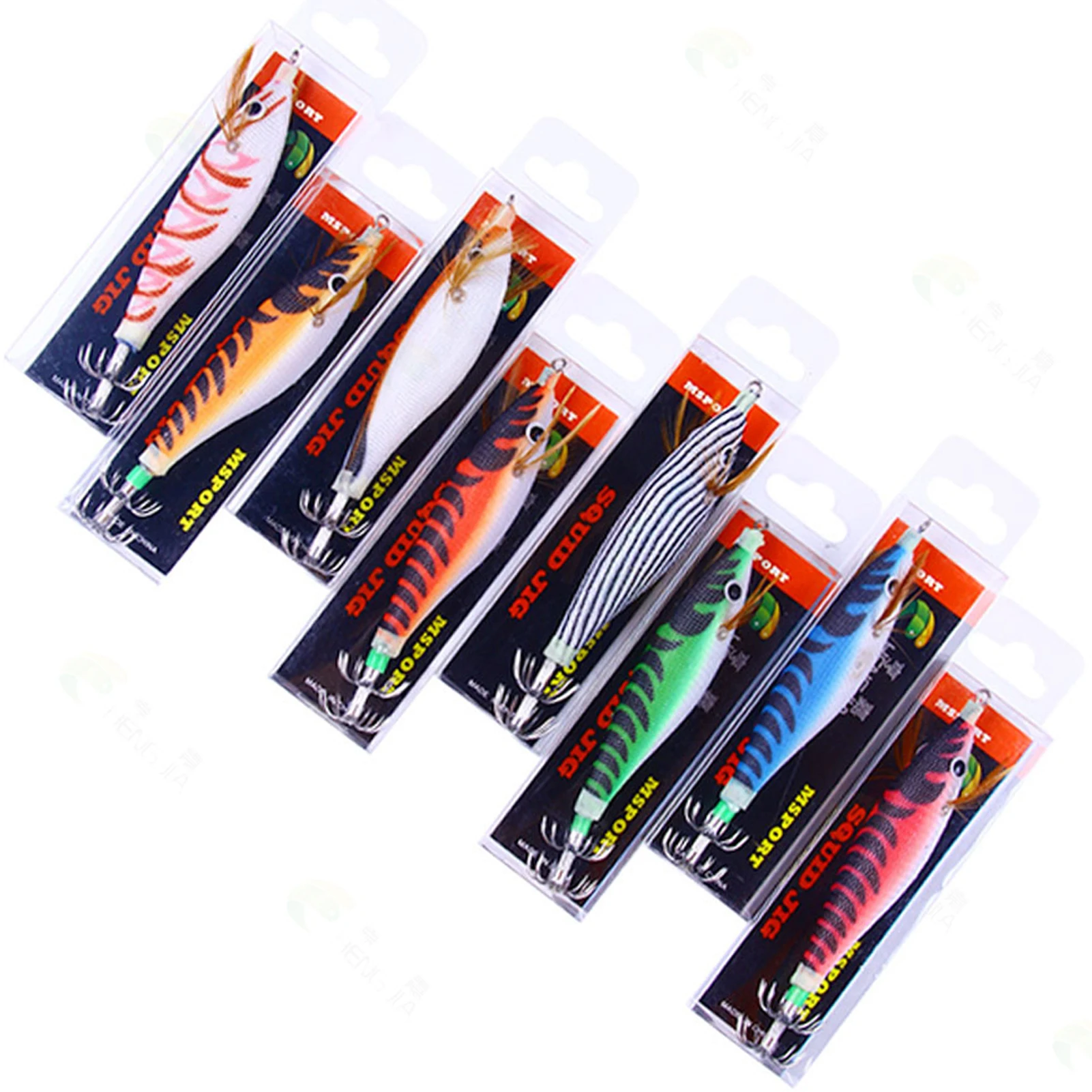 Jigs calamar luminosos de panza redonda para pulpo y sepia - imagen 5