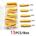 15pcs Beige Orange