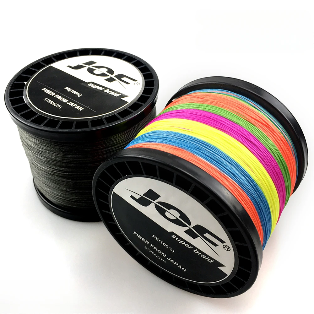 Línea de pesca JOF 4X multifilamento trenzado PE 300M 500M 1000M accesorios de hilo tejido antimordida suave duradero aparejos japoneses - imagen 2