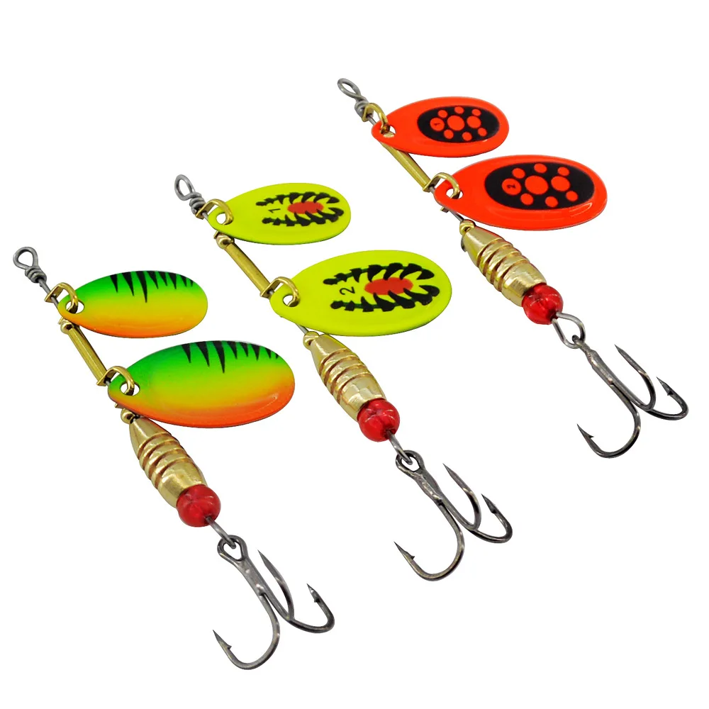 Spinner Bait metálico 6g para trucha y lubina – Cuchara doble rotación - imagen 2