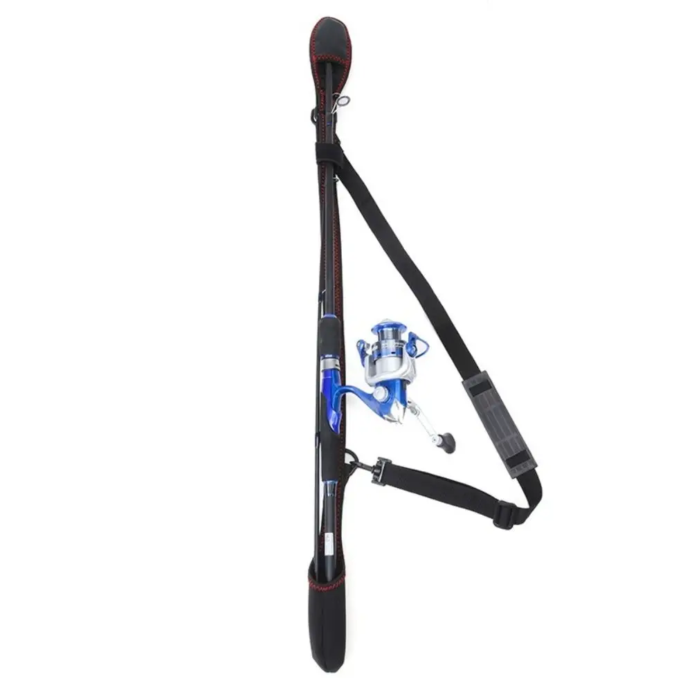 Banda soporte para caña de pescar, correa, soporte para corbata, correa transpirable, Protector de cinturón para caña de pescar de carpa, elástico resistente a salpicaduras - imagen 3